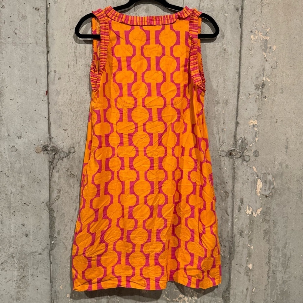 Gretchen Scott Small Bright Print Sleeveless Shift Tunic Dress Preppy Resort - Picture 2 of 7